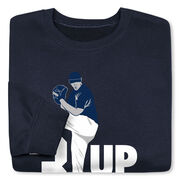 Baseball Crewneck Sweatshirt - 3 Up 3 Down