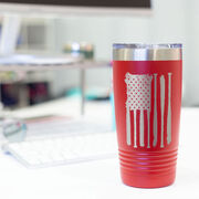 Softball 20 oz. Double Insulated Tumbler - Flag