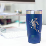 Skiing 20 oz. Double Insulated Tumbler - Female Silhouette