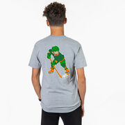 Hockey Short Sleeve T-Shirt - St. Hat-Trick (Back Design) 