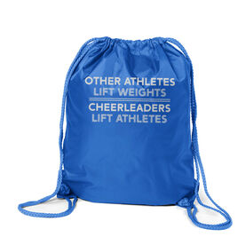 Cheerleading Drawstring Backpack - Cheerleaders Lift Athletes