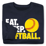 Softball Crewneck Sweatshirt - Eat Sleep Softball
