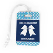 Cheerleading Bag/Luggage Tag - Personalized Cheer Squad with Bow