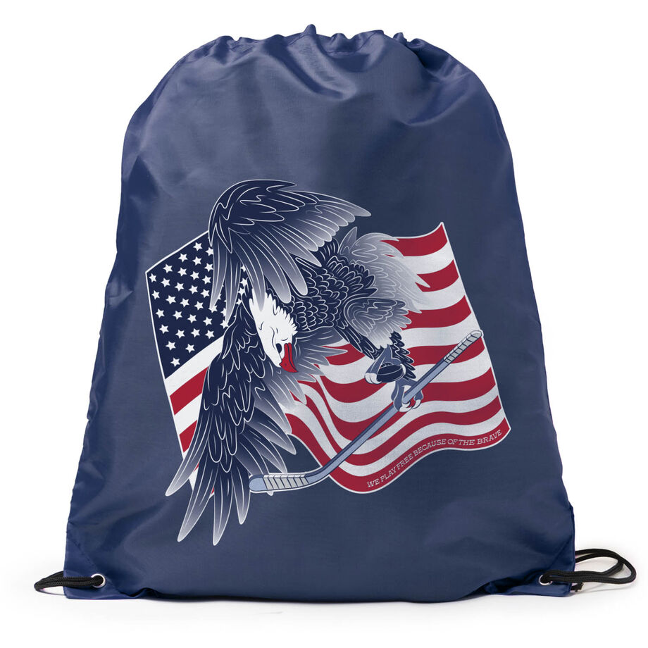 Hockey Drawstring Backpack - Hockey Eagle