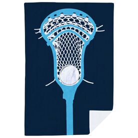Guys Lacrosse Premium Blanket - Lacrosse Stick Head Two-Tone
