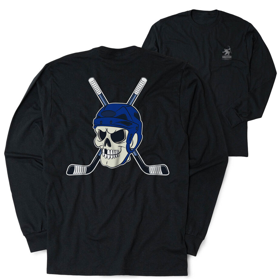 Hockey Tshirt Long Sleeve - Chill to the Bone (Back Design)