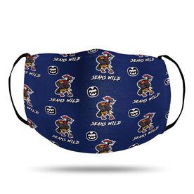 Seams Wild Football Face Mask - Woodwind   (Pattern)