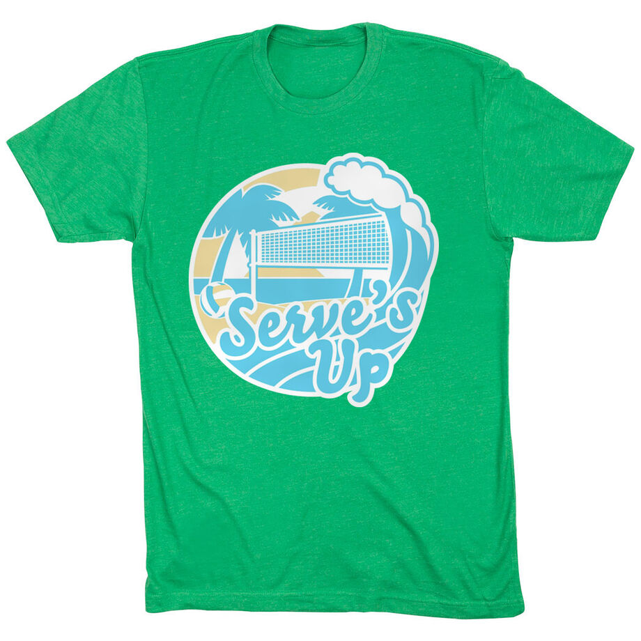 Volleyball Short Sleeve T-Shirt - Serve's Up - Personalization Image