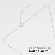 Sterling Silver Mini Stick Figure Runner Necklace