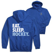 Hockey Hooded Sweatshirt - Eat. Sleep. Hockey (Back Design)