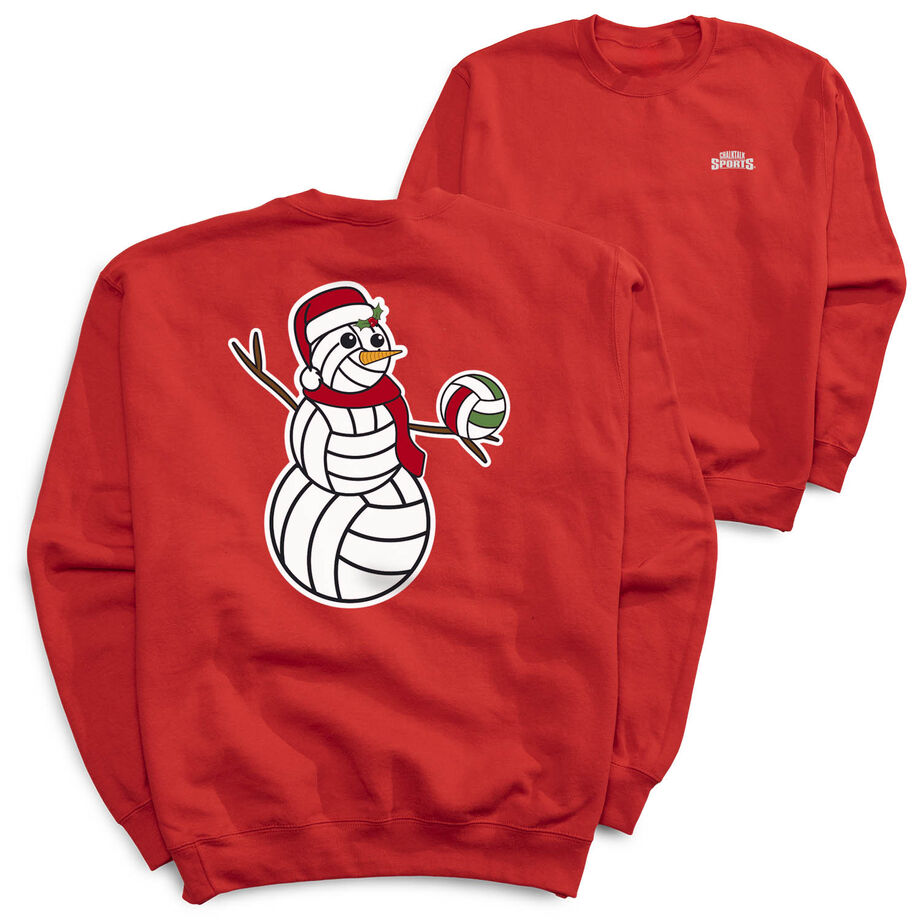 Volleyball Crewneck Sweatshirt - Serving Holiday Cheer (Back Design)