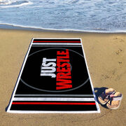 Wrestling Premium Beach Towel - Just Wrestle