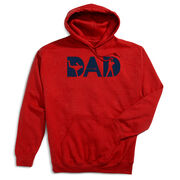 Baseball Hooded Sweatshirt - Baseball Dad Silhouette