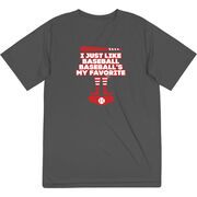 Baseball Short Sleeve Performance Tee - Baseball's My Favorite