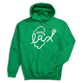 Lacrosse Hooded Sweatshirt - Santa Lax Face