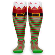 Woven Knee High Socks - Santa's Elf