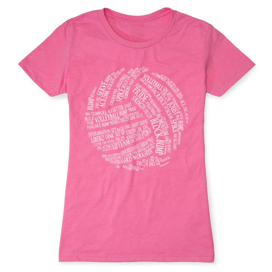 Volleyball Women's Everyday Tee - Volleyball Words