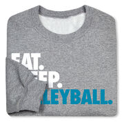 Volleyball Crewneck Sweatshirt - Eat Sleep Volleyball (Bold)