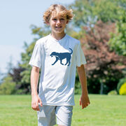 Hockey Short Sleeve Performance Tee - Rocky The Hockey Dog