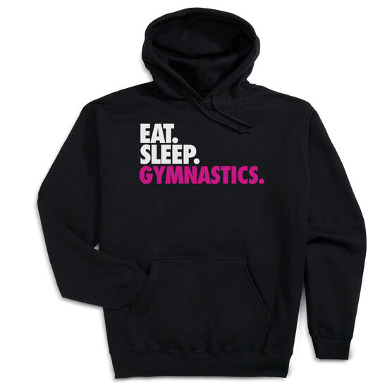 Gymnastics Hooded Sweatshirt - Eat. Sleep. Gymnastics. | ChalkTalkSPORTS