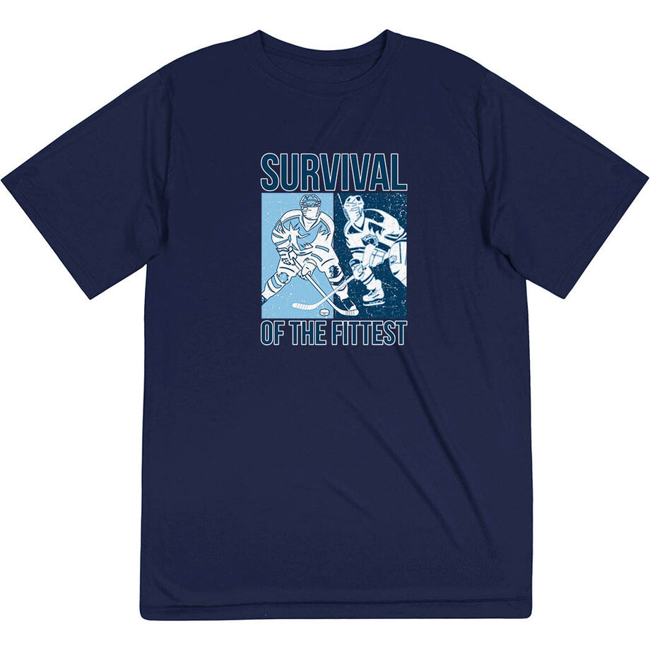 Hockey Short Sleeve Performance Tee - Survival of the Fittest