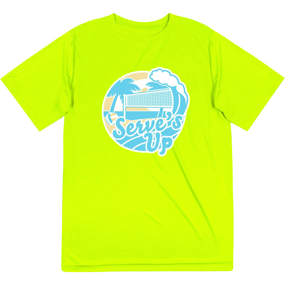 Volleyball Short Sleeve Performance Tee - Serve's Up