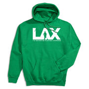 Guys Lacrosse Hooded Sweatshirt - I'd Rather Lax