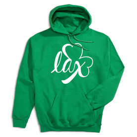 Girls Lacrosse Hooded Sweatshirt - Lax Shamrock