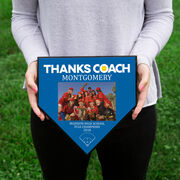 Softball Home Plate Plaque - Thank You Coach Photo