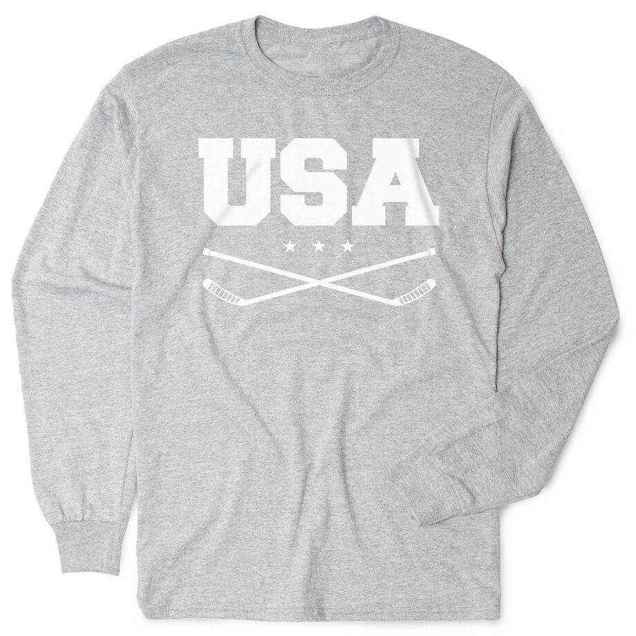 Hockey Tshirt Long Sleeve - USA
