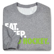 Field Hockey Crewneck Sweatshirt - Eat Sleep Field Hockey