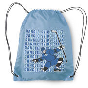 Hockey Drawstring Backpack - Dangle Snipe Celly Player