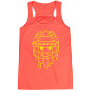 Hockey Flowy Racerback Tank Top - Have An Ice Day Smiley Face