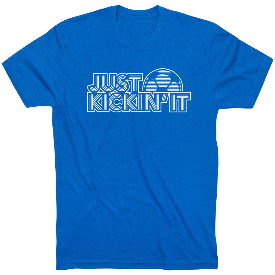 Soccer T-Shirt Short Sleeve - Just Kickin' It - Personalization Image