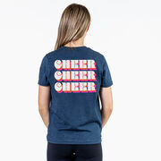 Cheerleading Short Sleeve T-Shirt - Retro Cheer (Back Design)