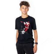 Guys Lacrosse Short Sleeve T-Shirt - Santa Laxer