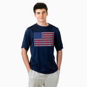 Baseball Short Sleeve Performance Tee - Patriotic Baseball