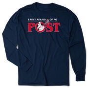 Guys Lacrosse T-Shirt Long Sleeve - Ain't Afraid of No Post