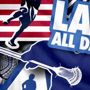 Guys Lacrosse Premium Beach Towel - Lacrosse Life