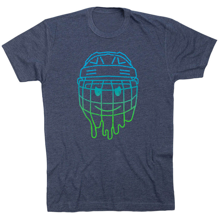  Hockey Short Sleeve T-Shirt - Have An Ice Day Smiley