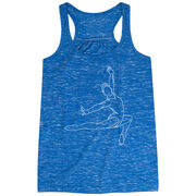 Gymnastics Flowy Racerback Tank Top - Gymnast Sketch
