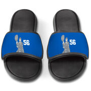 Guys Lacrosse Repwell&reg; Slide Sandals - Goalie With Number