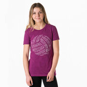 Volleyball Women's Everyday Tee - Volleyball Words