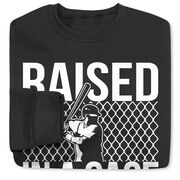 Baseball Crewneck Sweatshirt - Raised in a Cage