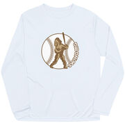 Baseball Long Sleeve Performance Tee - Baseball Bigfoot