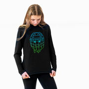 Hockey Long Sleeve Performance Tee - Have An Ice Day Smiley
