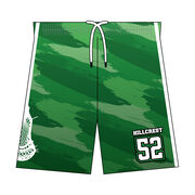 Custom Team Shorts - Guys Lacrosse Brush Stroke