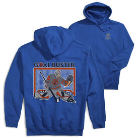 Hockey Hooded Sweatshirt - Goal Buster (Back Design)