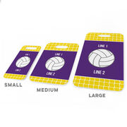 Volleyball Bag/Luggage Tag - Personalized Volleyball Team with Ball