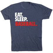 Baseball T-Shirt Short Sleeve Eat. Sleep. Baseball.